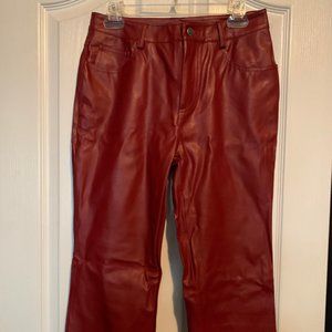 Red Leather Pants